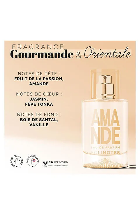 SOLINOTES Amande Perfume 1.7fl.oz, 0.5fl,oz