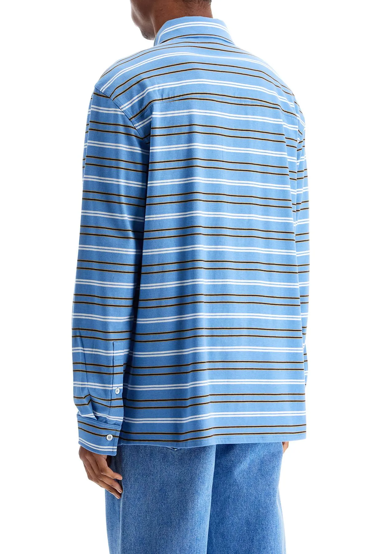 Striped Turtleneck Polo