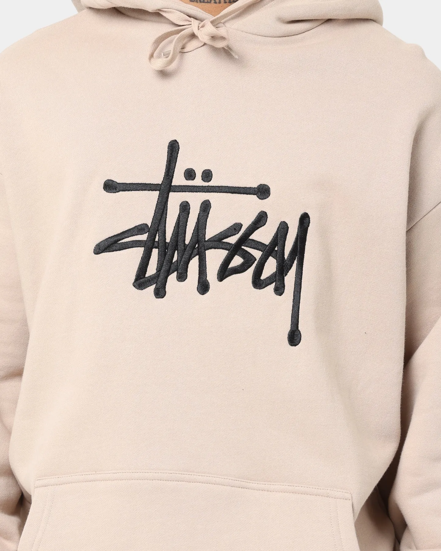 Stussy Embroidered Graffiti Hoodie Smoke