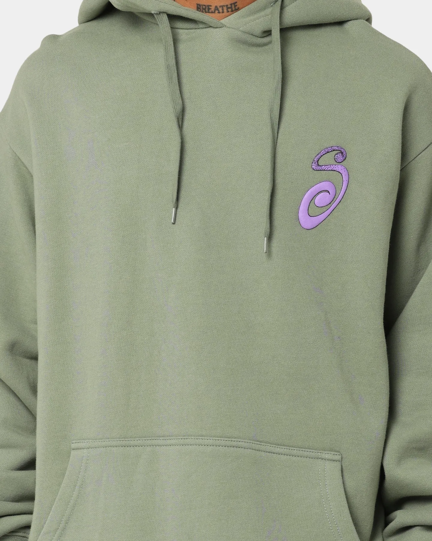 Stussy S IS Hoodie Faded Green