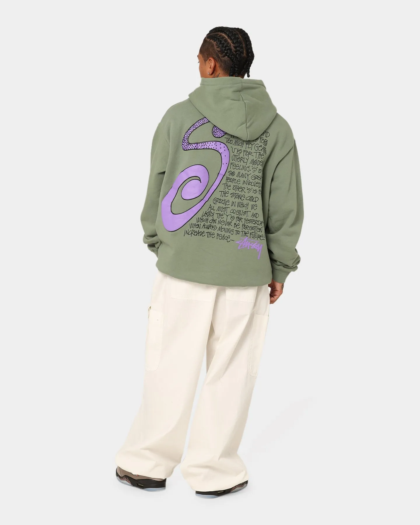Stussy S IS Hoodie Faded Green