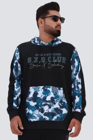 Sxs Camo Printed Hoodie (Plus Size) - W22 -  MH0035P