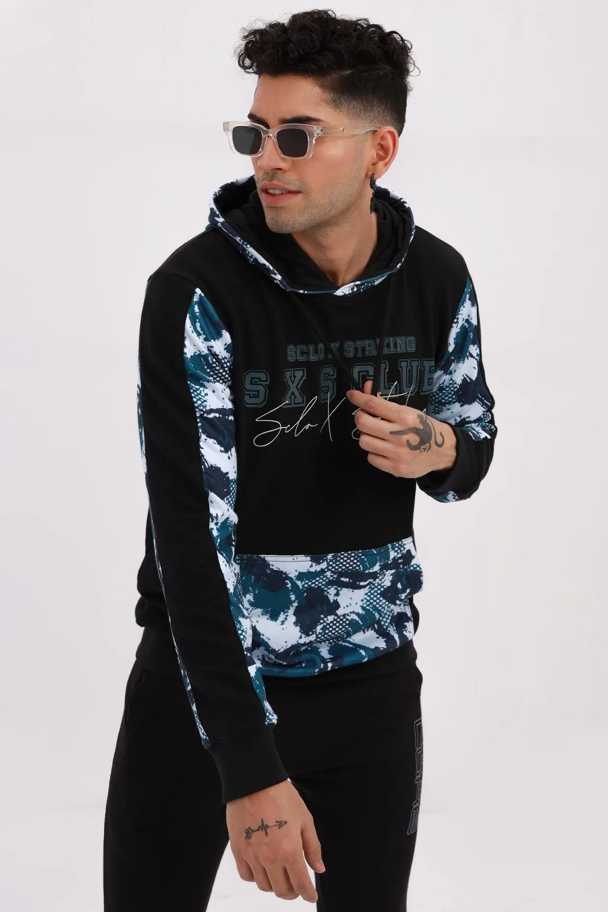 Sxs Camo Printed Hoodie - W22 - MH0035R