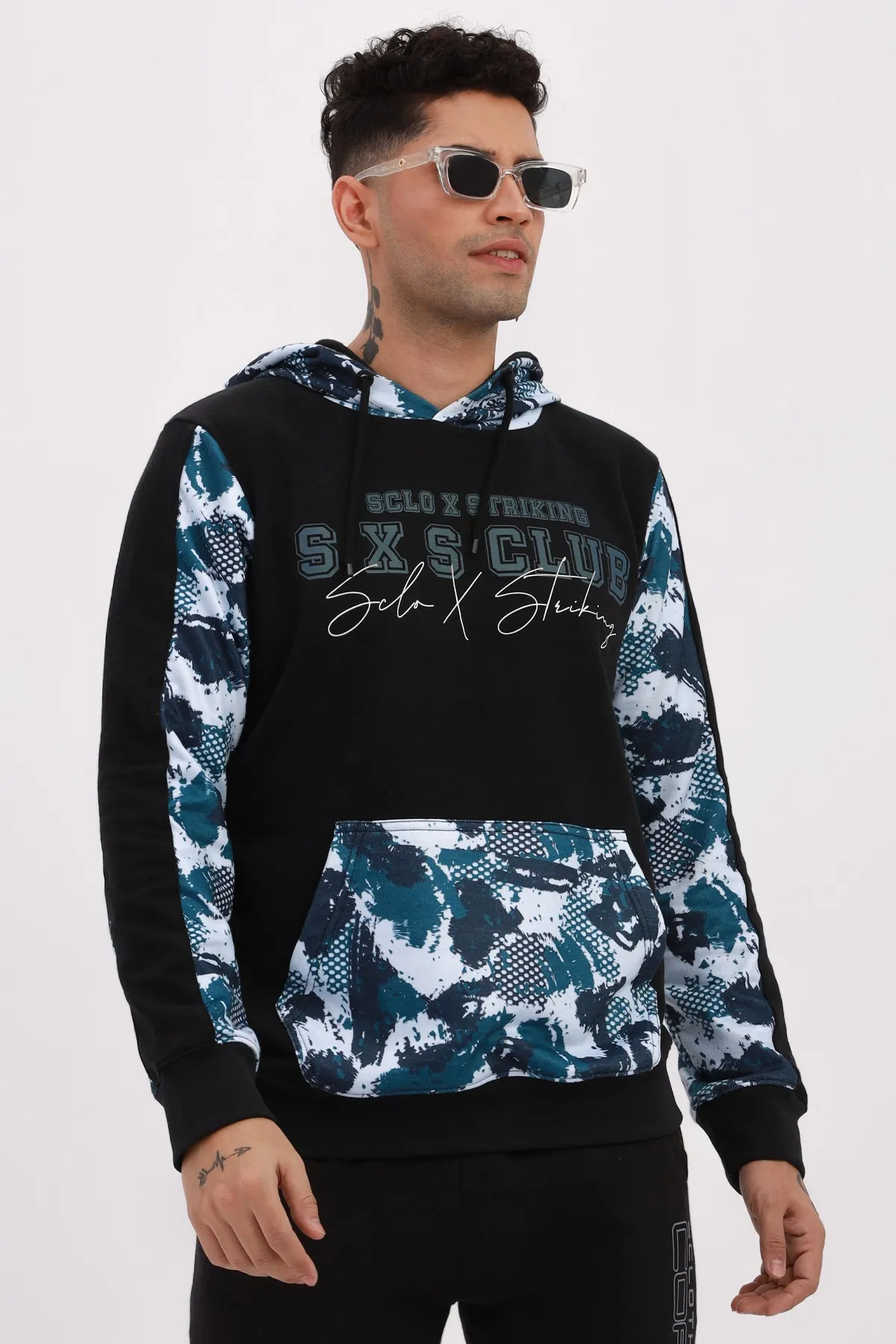 Sxs Camo Printed Hoodie - W22 - MH0035R