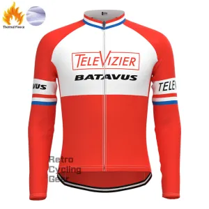 Televizier Fleece Retro Long Sleeves Jerseys