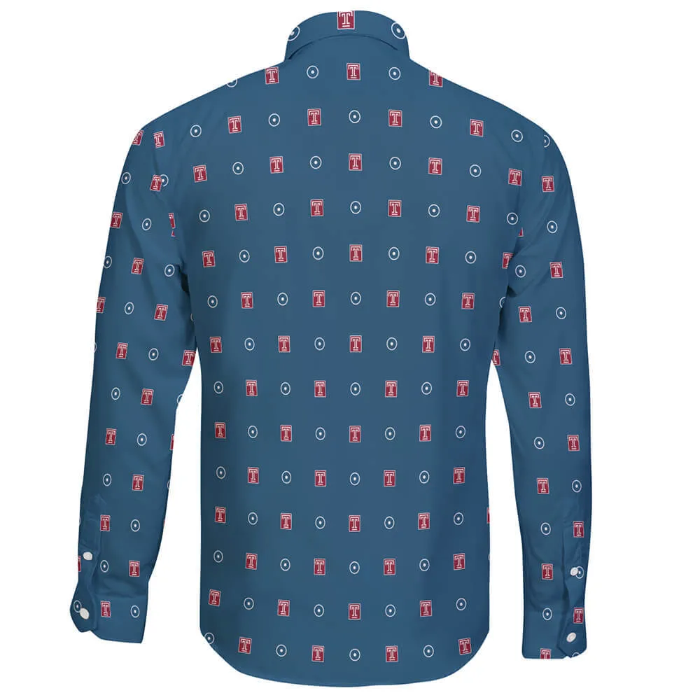 Temple University Long Sleeve Button Shirt