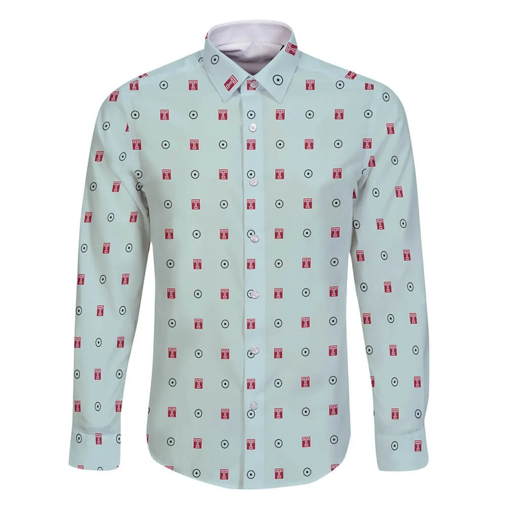 Temple University Long Sleeve Button Shirt