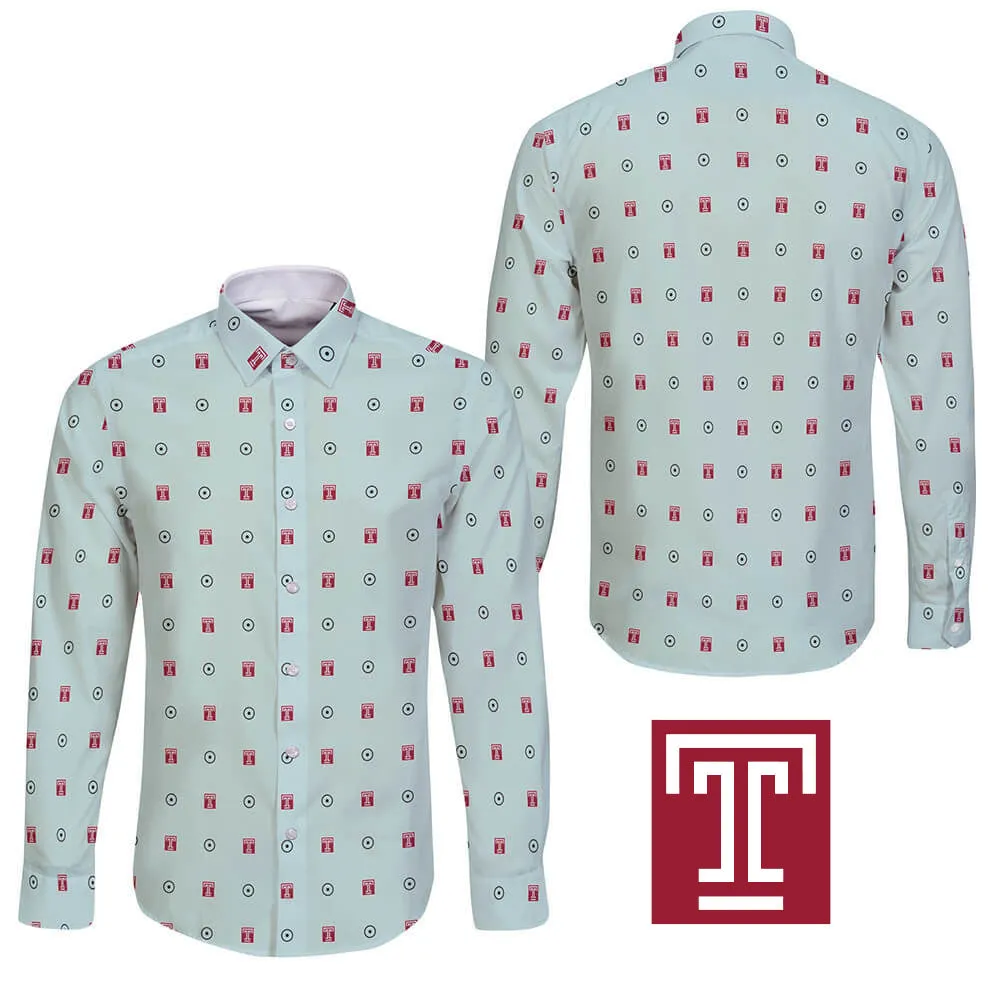 Temple University Long Sleeve Button Shirt