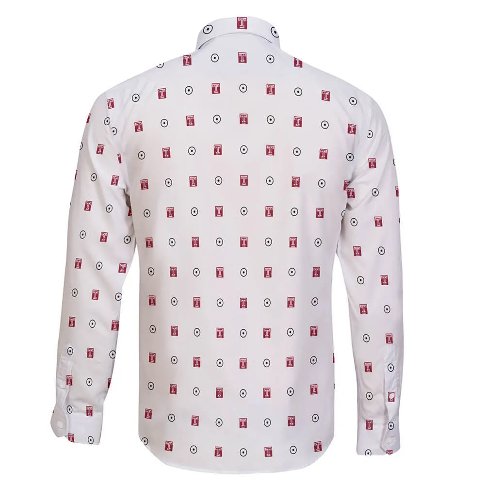 Temple University Long Sleeve Button Shirt
