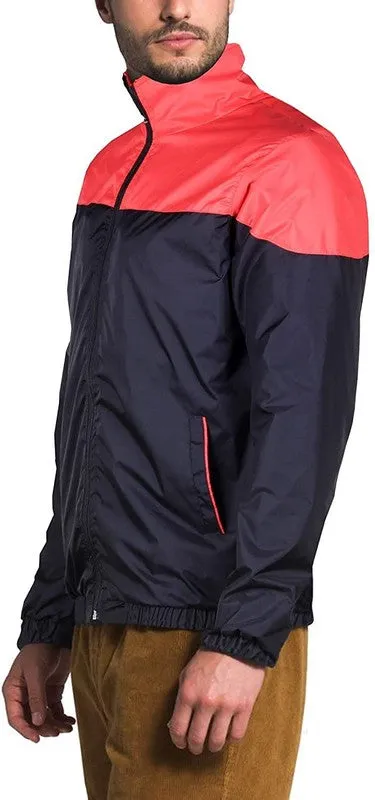 THE CLOWNFISH Men's Activewear Jacket - Stylish Zipper Design | Regular Fit | 2XL Size | Blue & Red