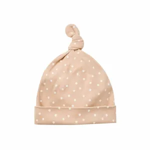 The Knotted Baby Hat by Quincy Mae - Petal Dots