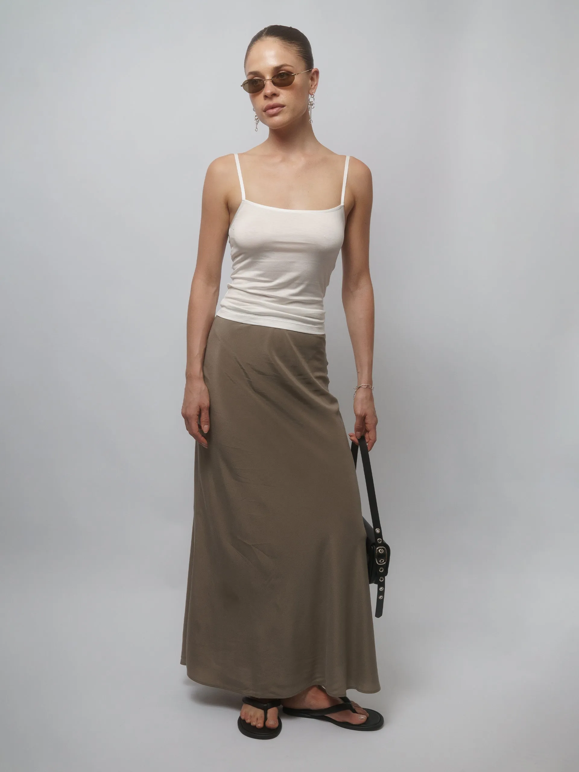 The Lair Apparel Greta Ankle Skirt Dune