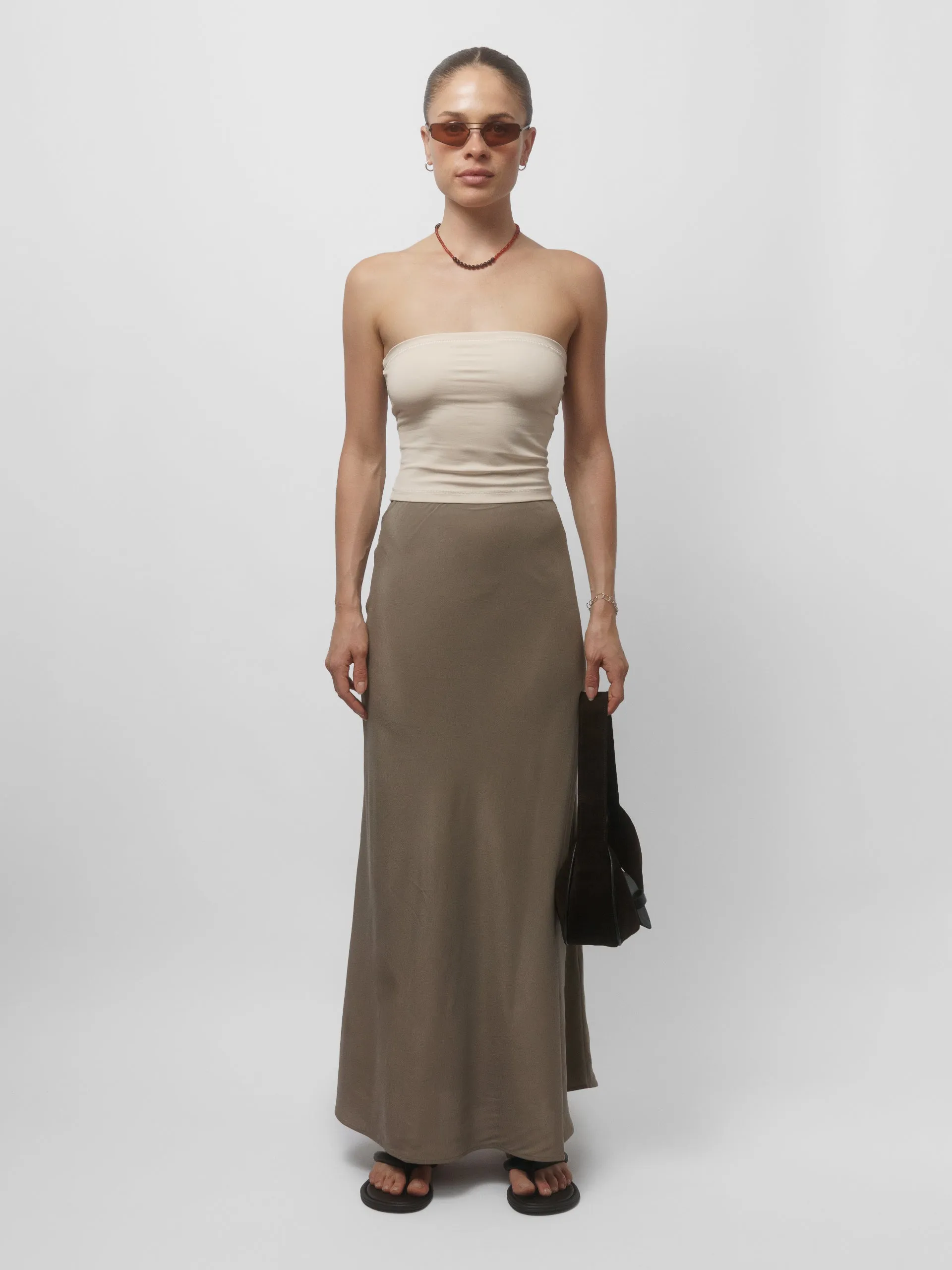 The Lair Apparel Greta Ankle Skirt Dune
