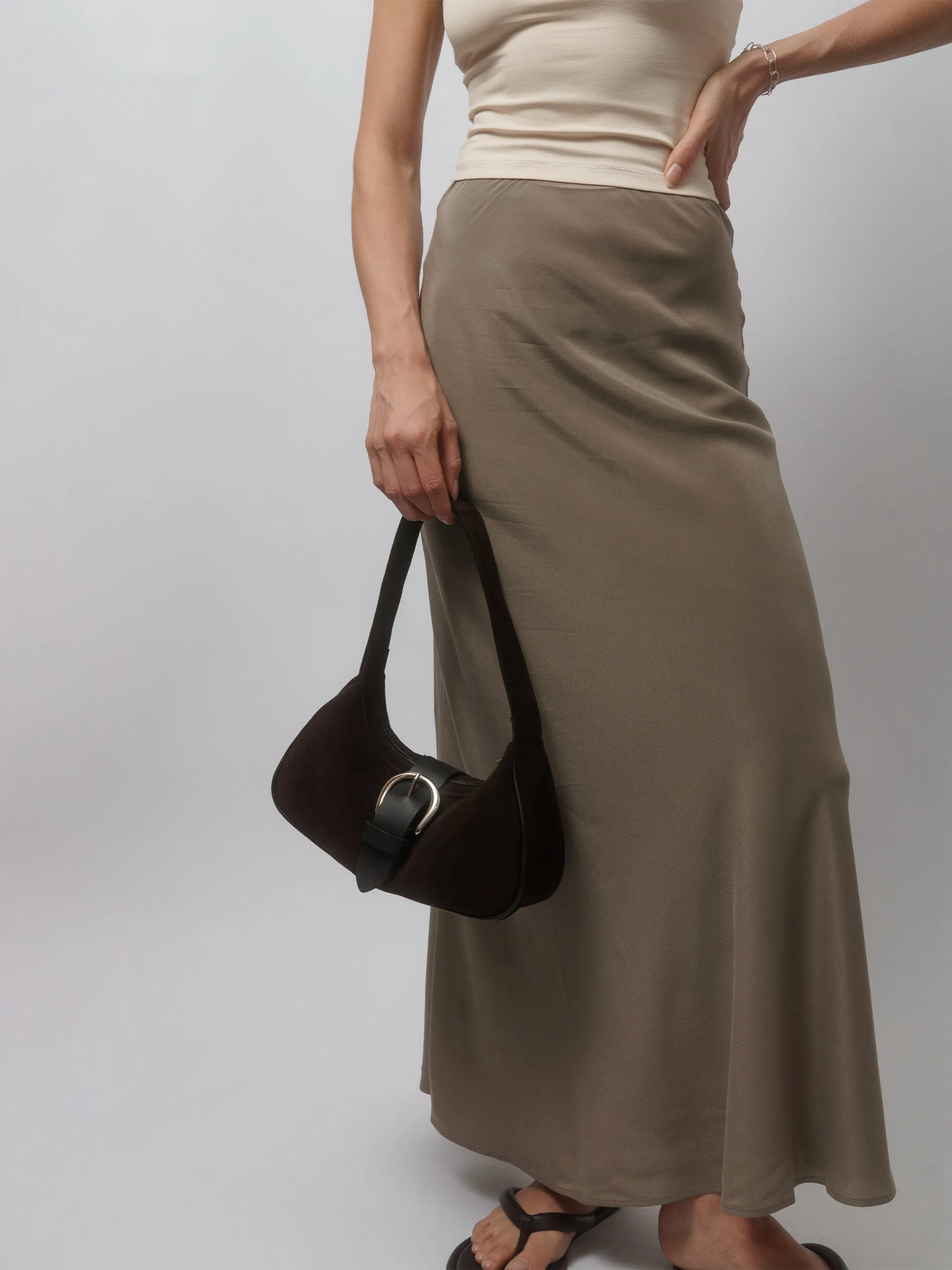 The Lair Apparel Greta Ankle Skirt Dune