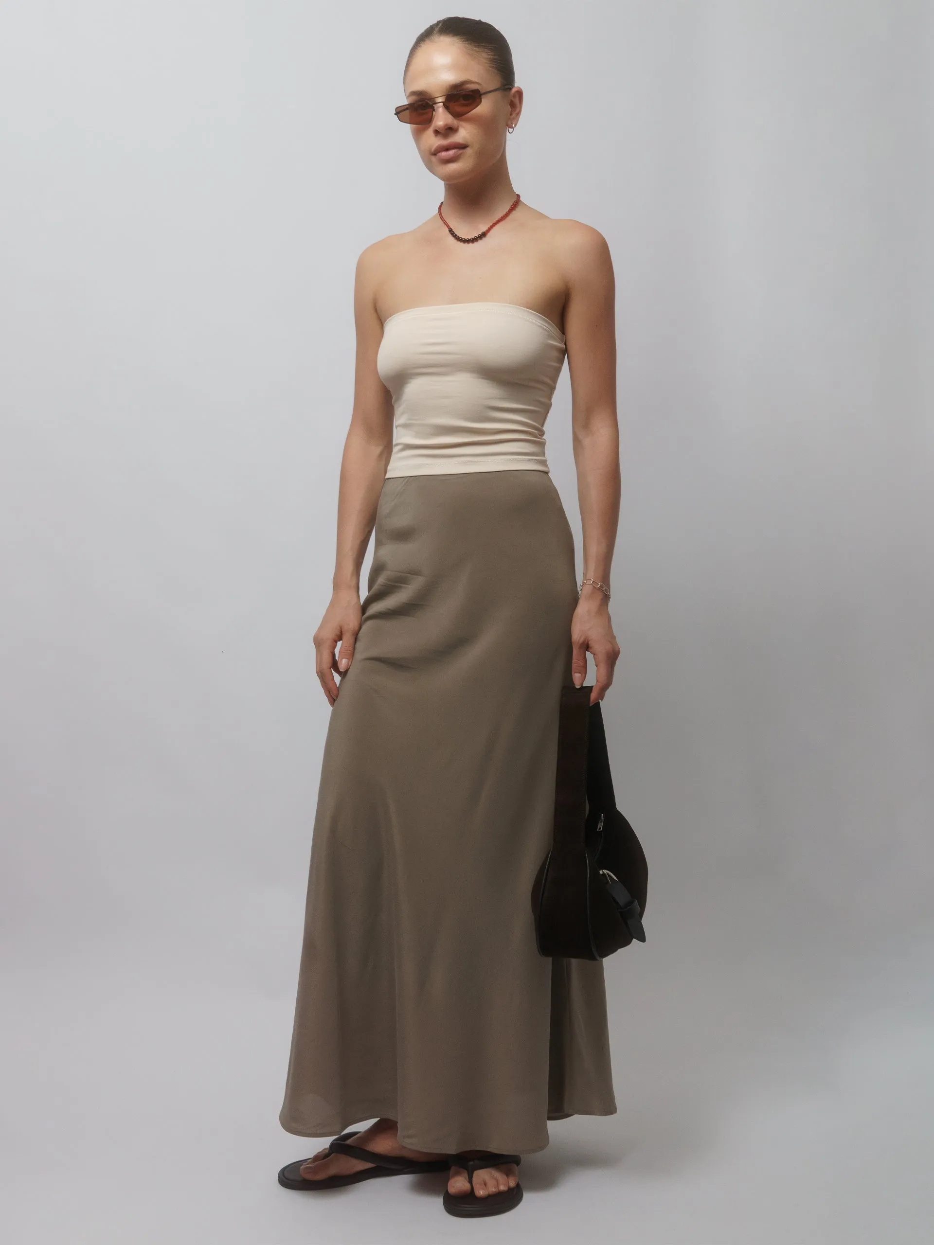 The Lair Apparel Greta Ankle Skirt Dune