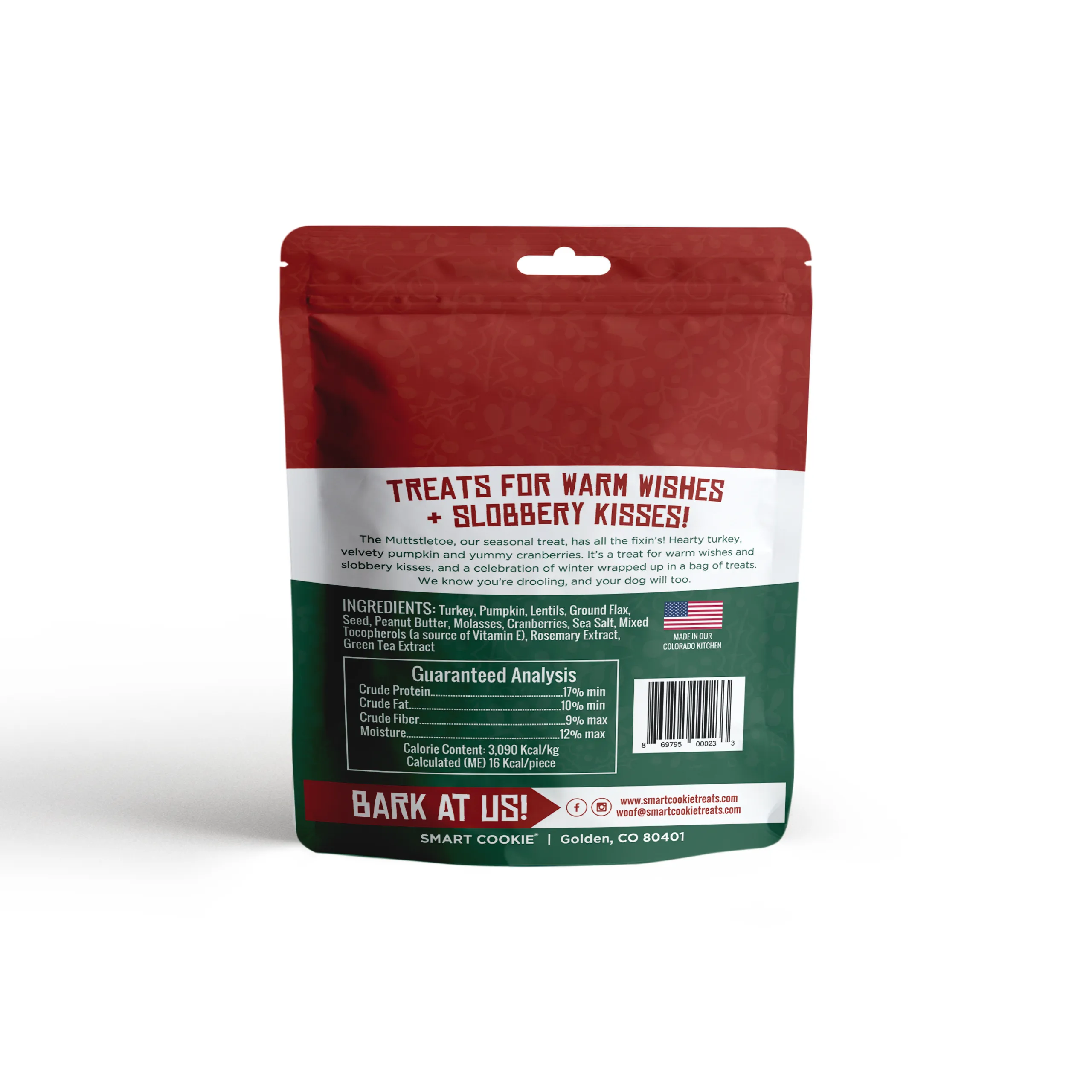 The Muttstletoe: Turkey   Pumpkin & Cranberries