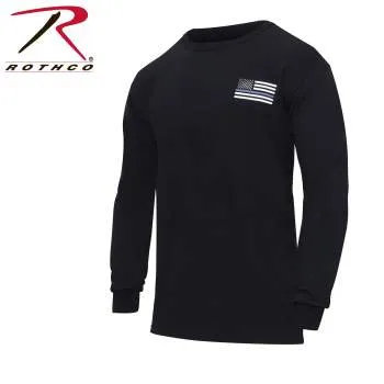 Thin Blue Line Honor and Respect Long Sleeve T-Shirt