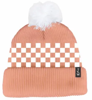 Tiny Whales - Be Excellent Pom Beanie in Grapefruit