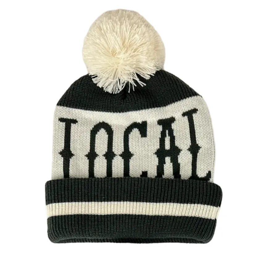 Tiny Whales - LOCAL Beanie in Natural and Black