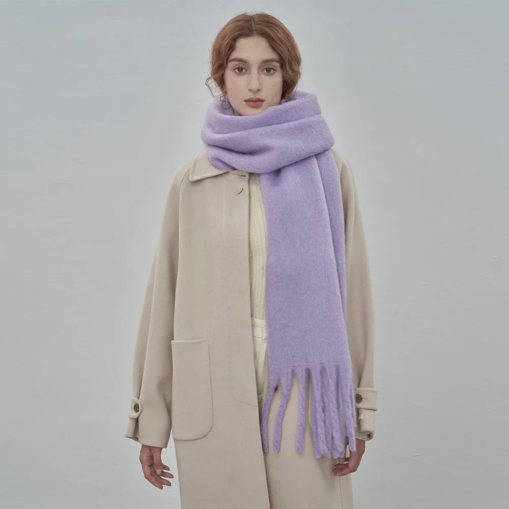 TLQHZZ-075 plain thick winter scarf