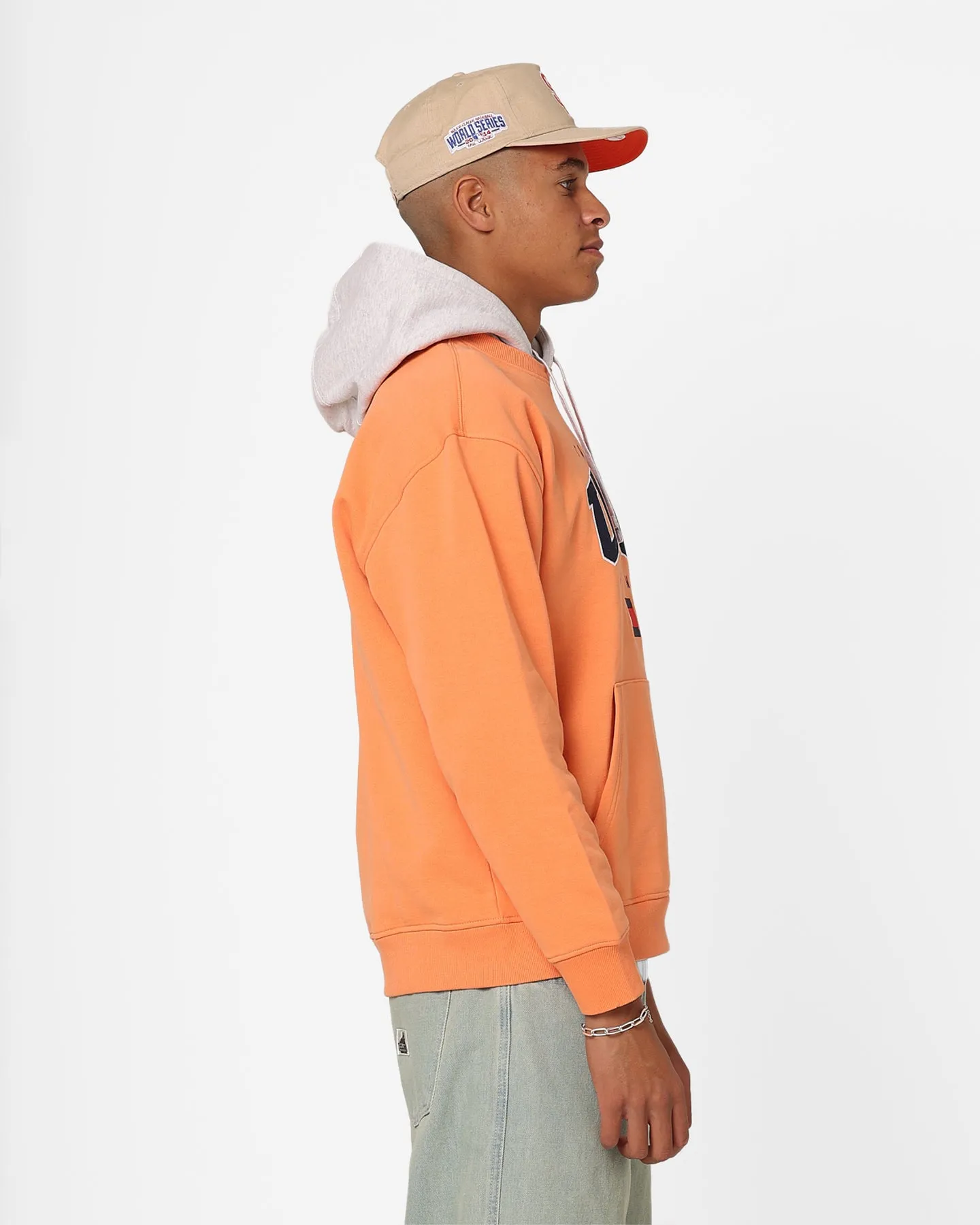 Tommy Jeans Relaxed Modern Sport USA Hoodie Citrus Orange