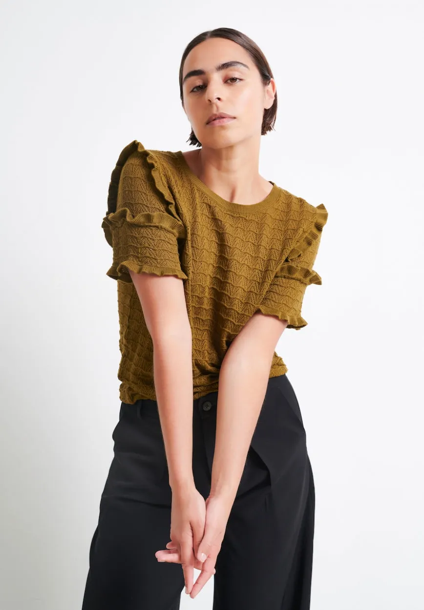 Top Zaza  Organic Cotton | Oliva green