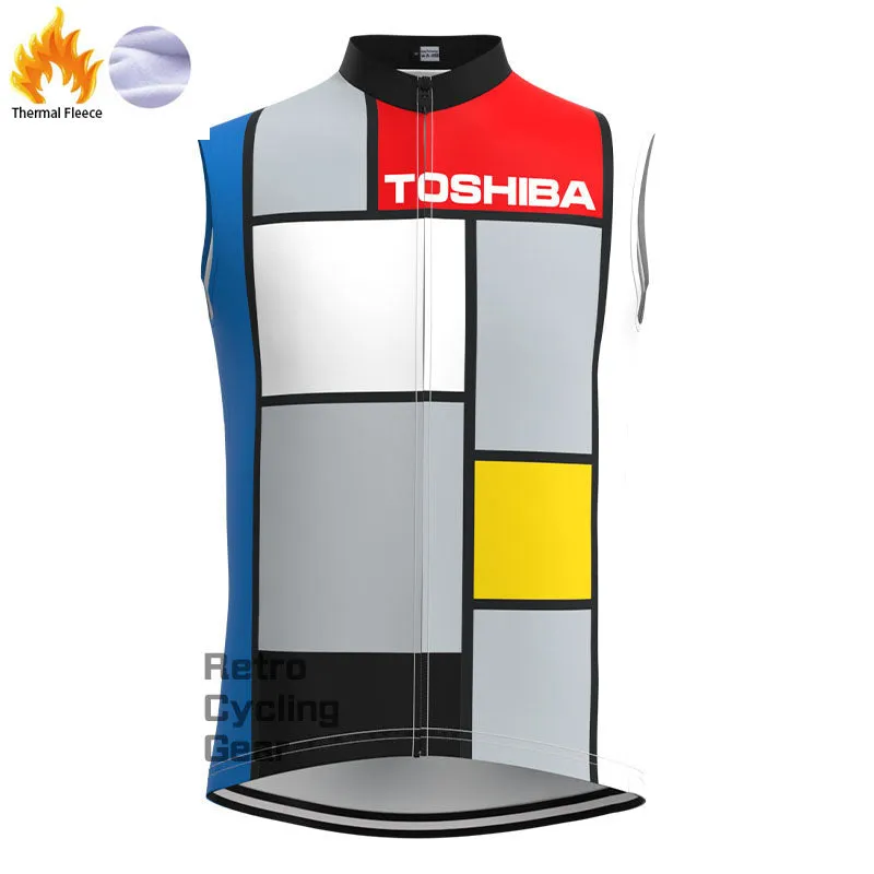Toshiba Fleece Retro Cycling Vest