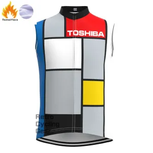 Toshiba Fleece Retro Cycling Vest