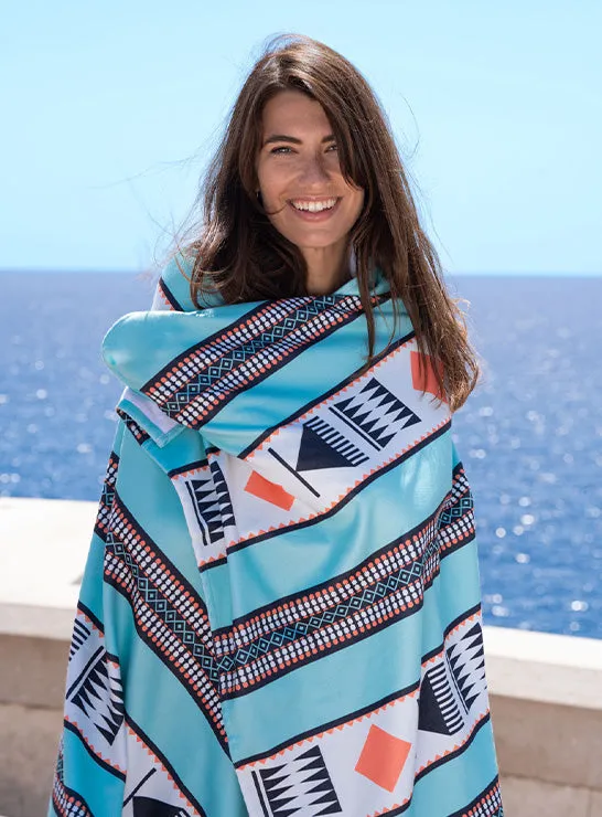 Turquoise Sadu Beach Towel