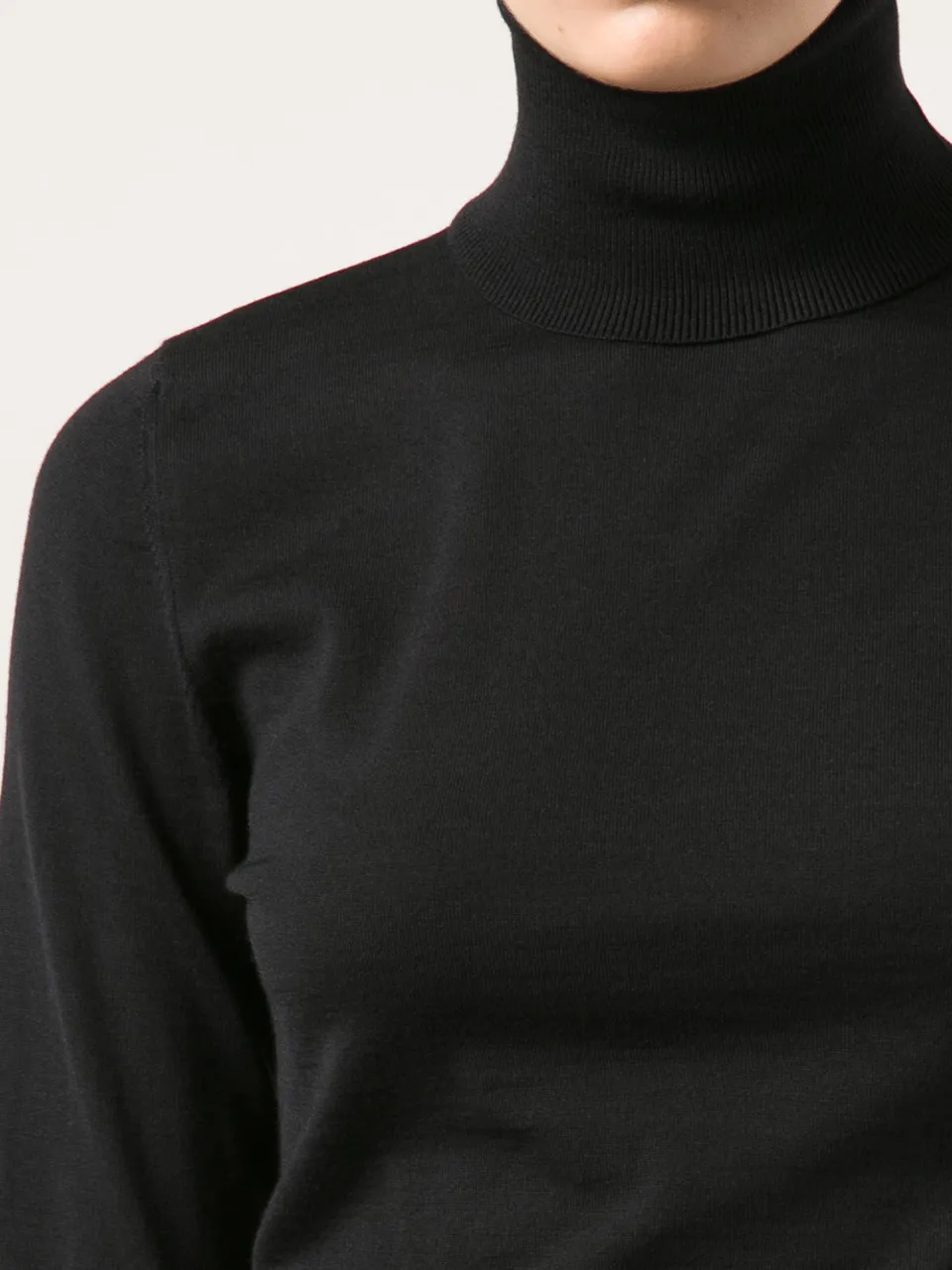 Turtleneck With Bow Sleeve Detail