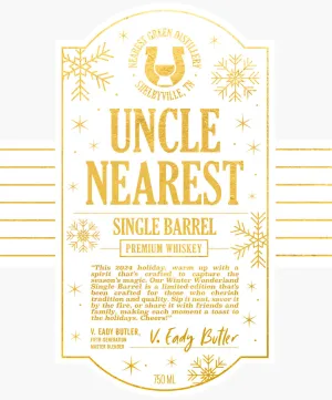Uncle Nearest Single Barrel Premium Whiskey Winter Wonderland Edition