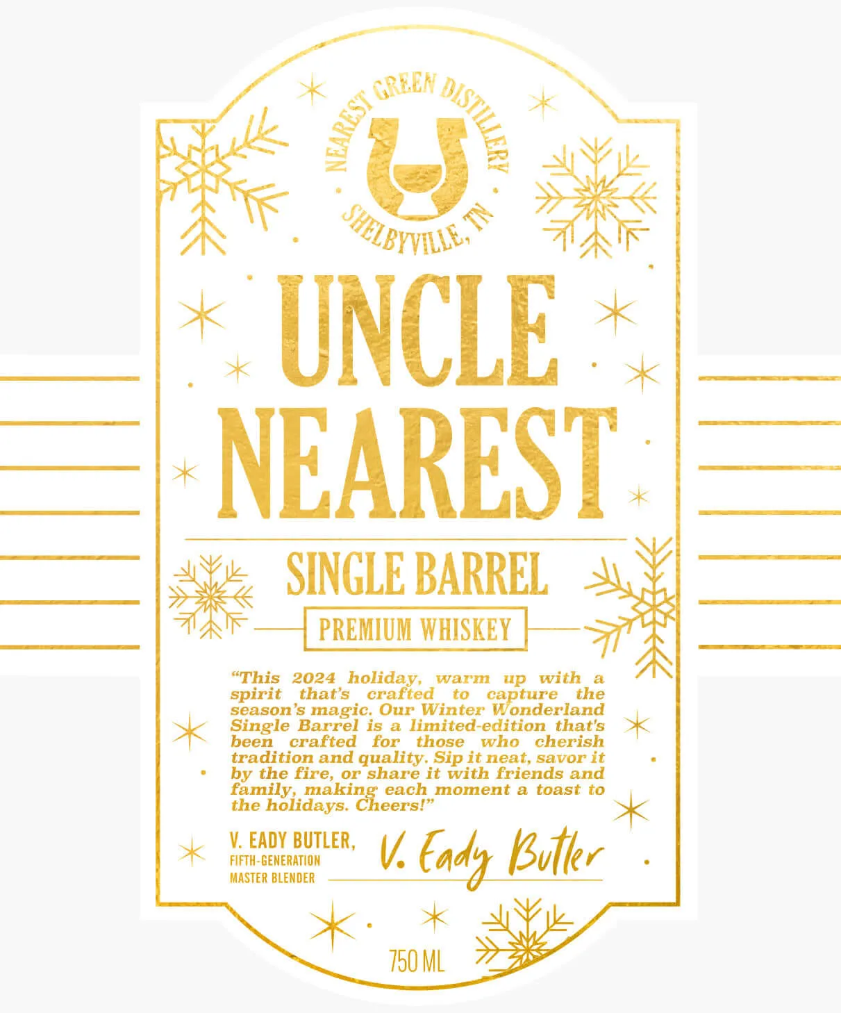 Uncle Nearest Single Barrel Premium Whiskey Winter Wonderland Edition