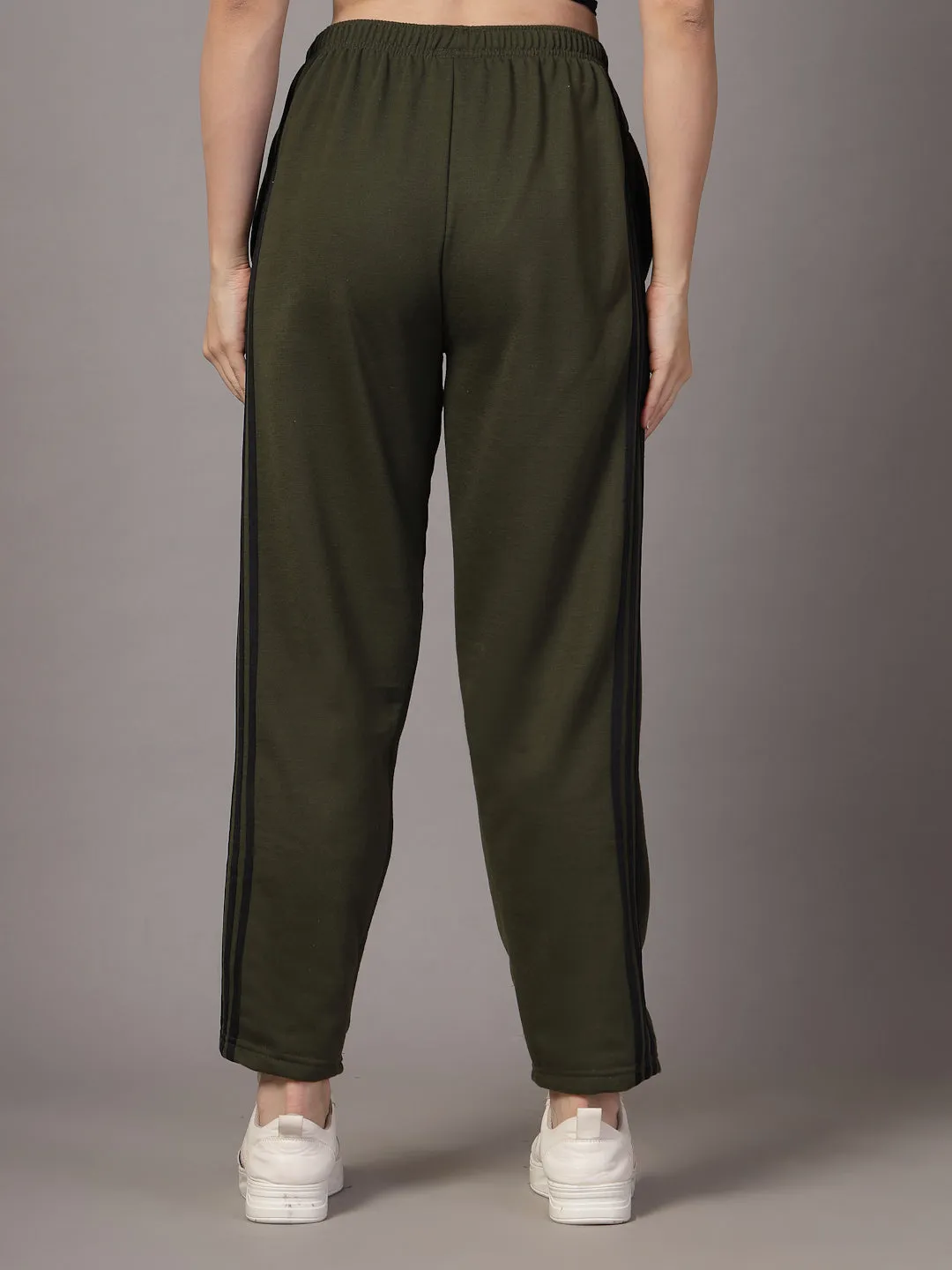 UZARUS CozyStride Women's Regular Fit Heavy Weight Fleece-Lined Winter Track Pants