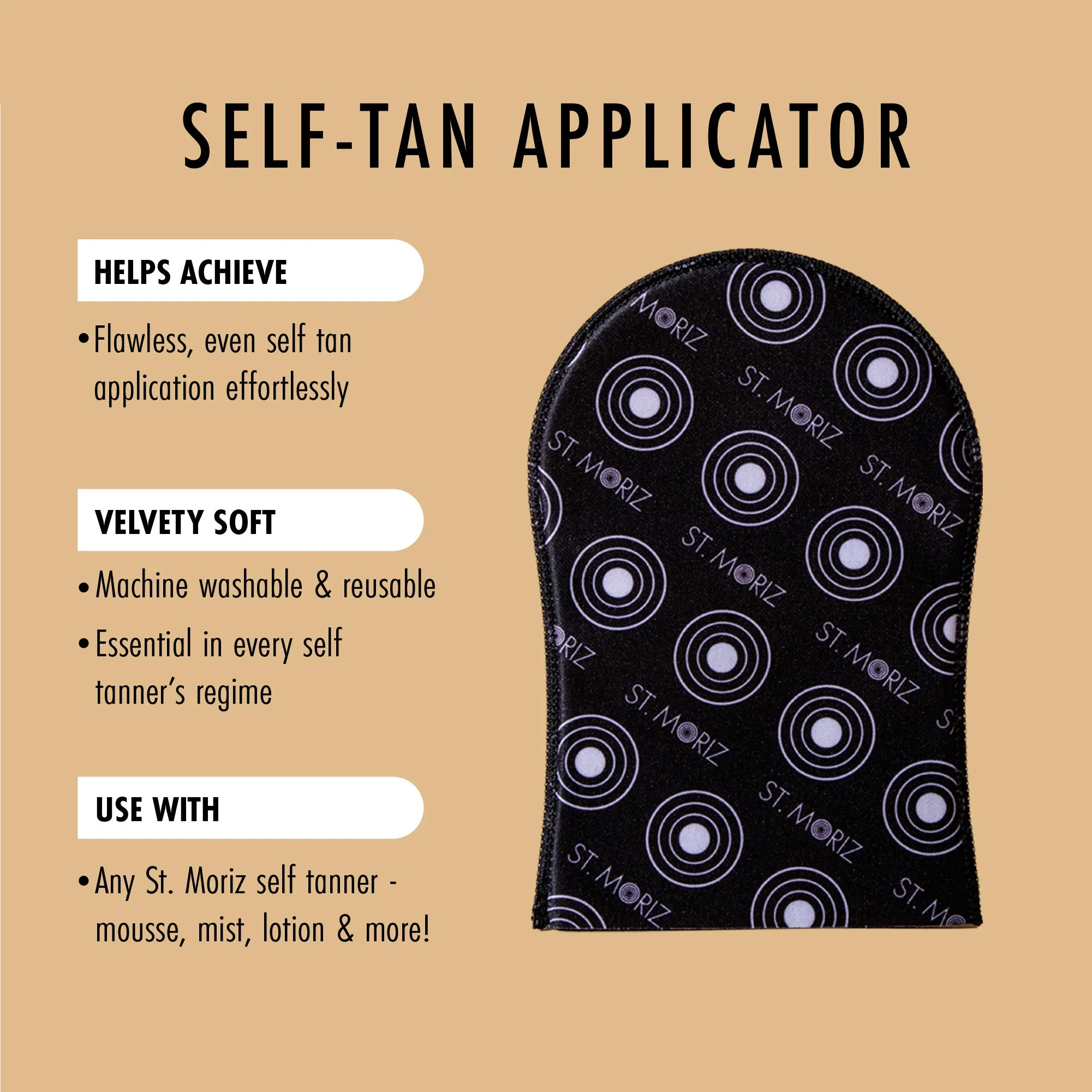 Velvet Single Sided Self Tanning Mitt