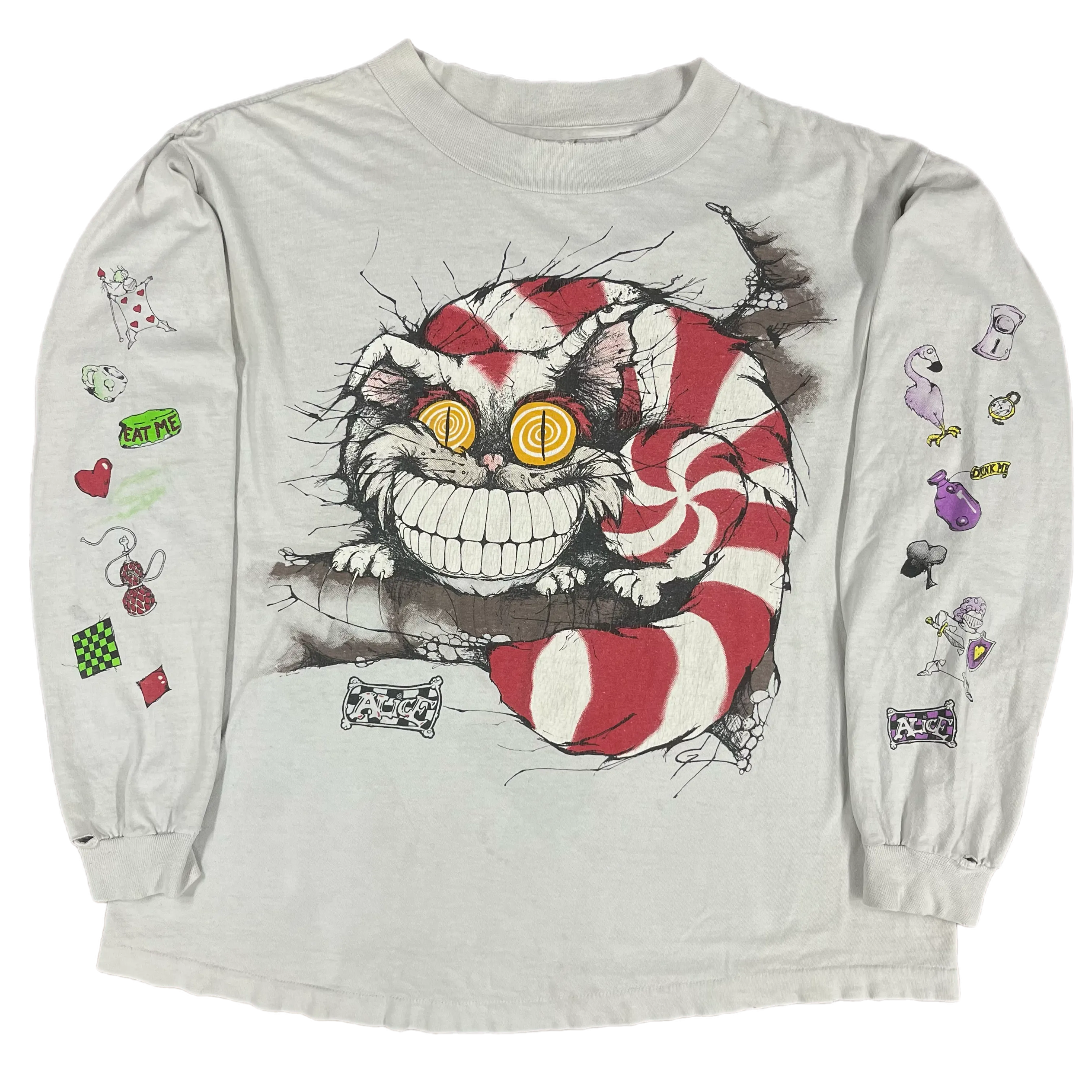 Vintage Alice In Wonderland "Cheshire Cat" Andazia Long Sleeve Shirt