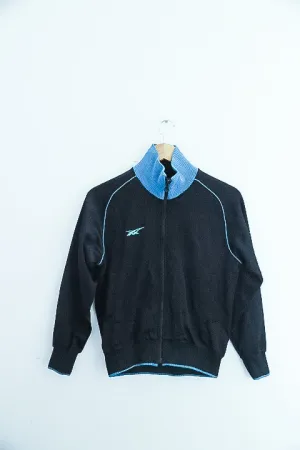 Vintage Asics 90s black full zip up jacket