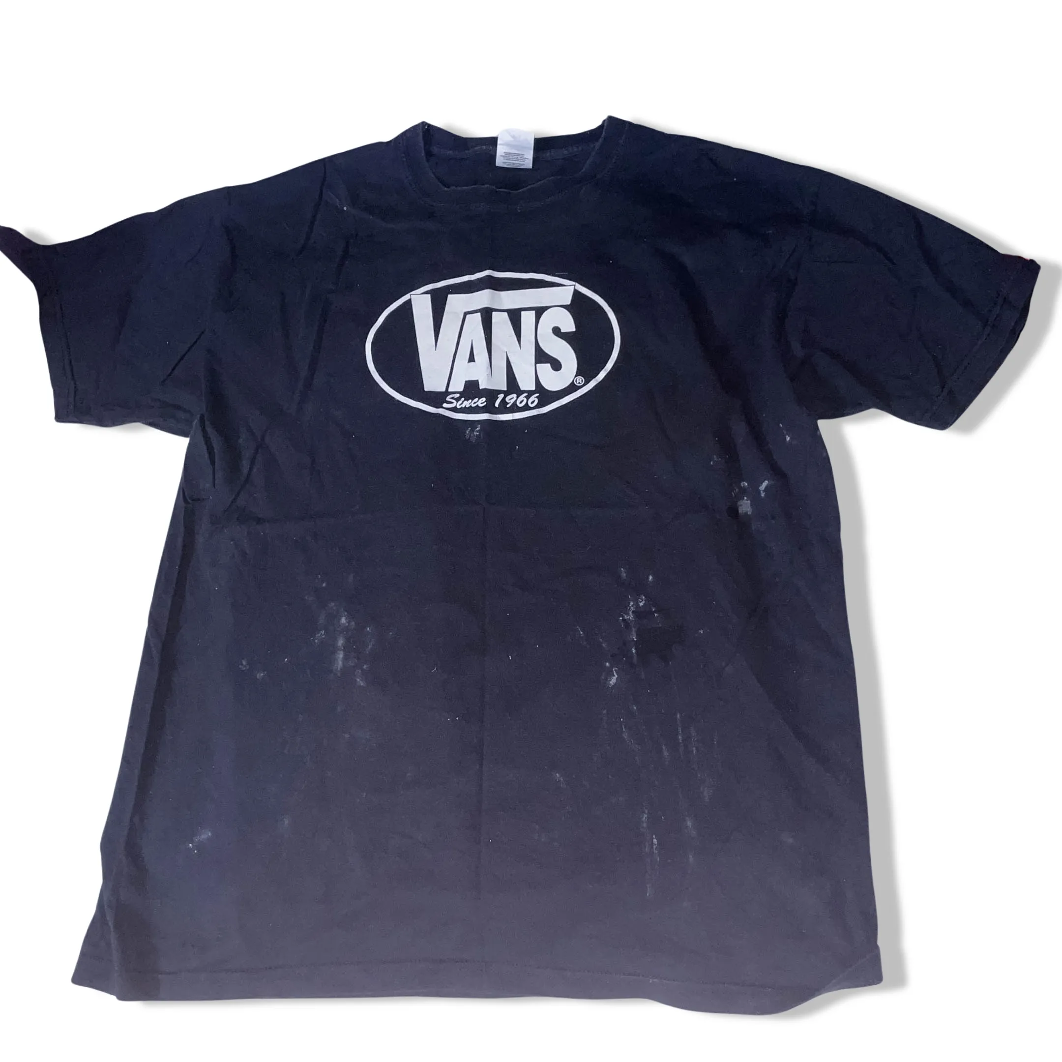 Vintage Black Vans big logo large classic tees