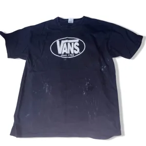Vintage Black Vans big logo large classic tees