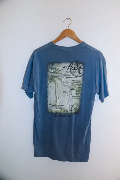 Vintage blue abaco bahamas mens medium T-shirt