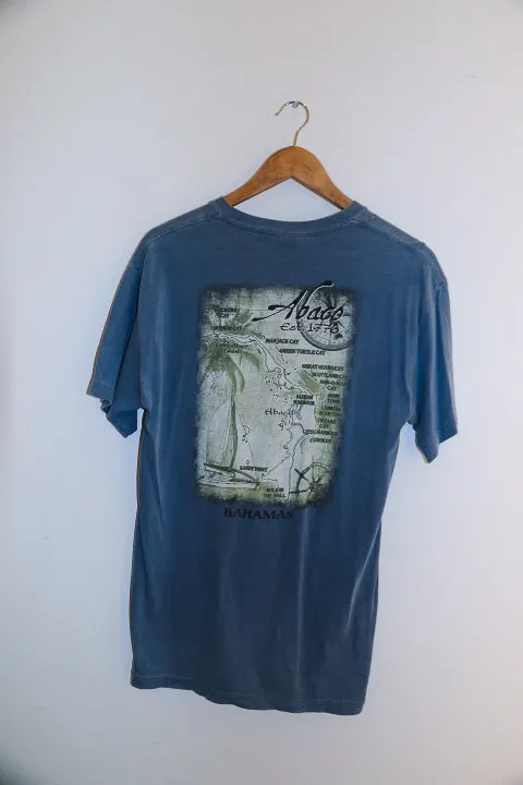 Vintage blue abaco bahamas mens medium T-shirt