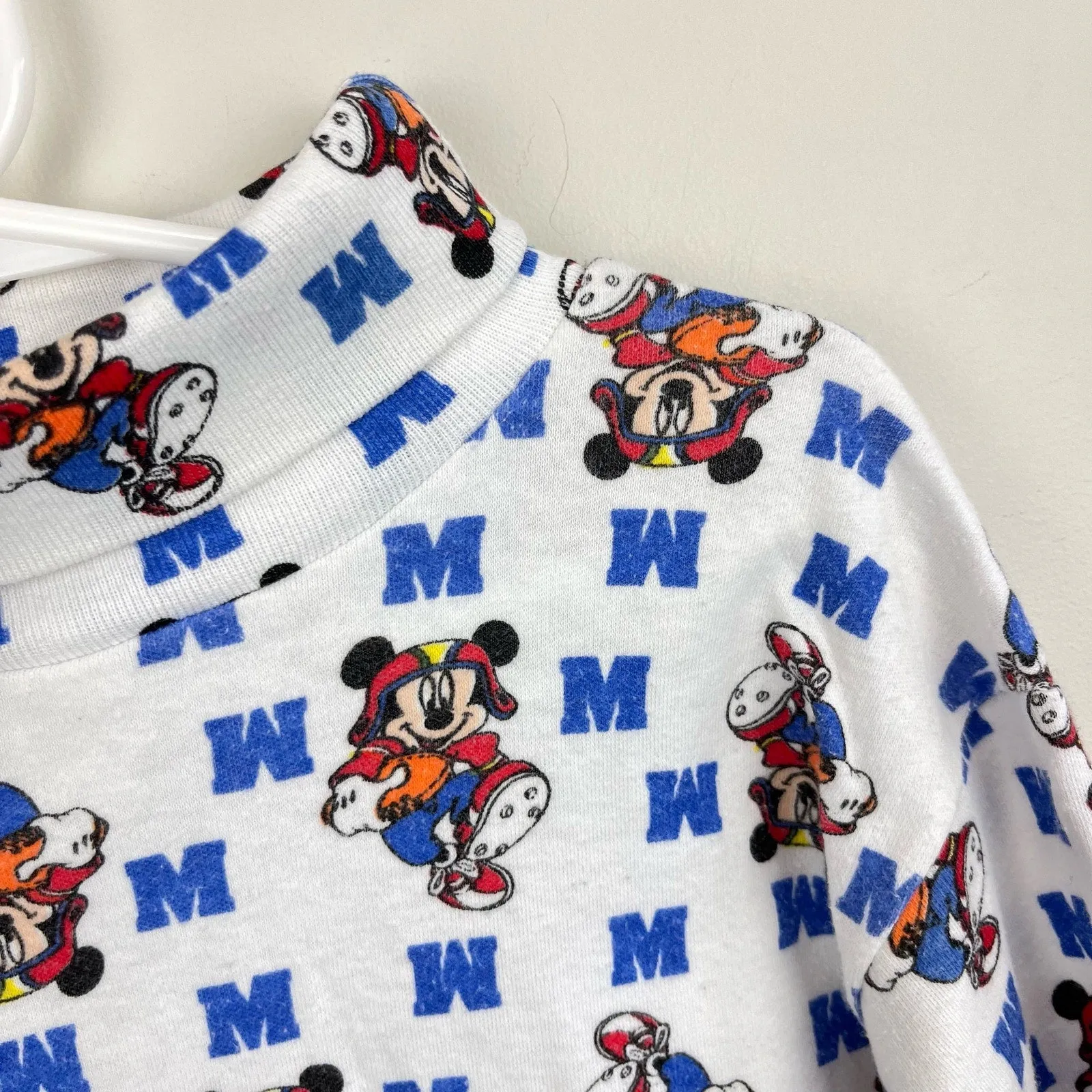 Vintage Mickey's Stuff for Kids Football Turtleneck Top 7 USA