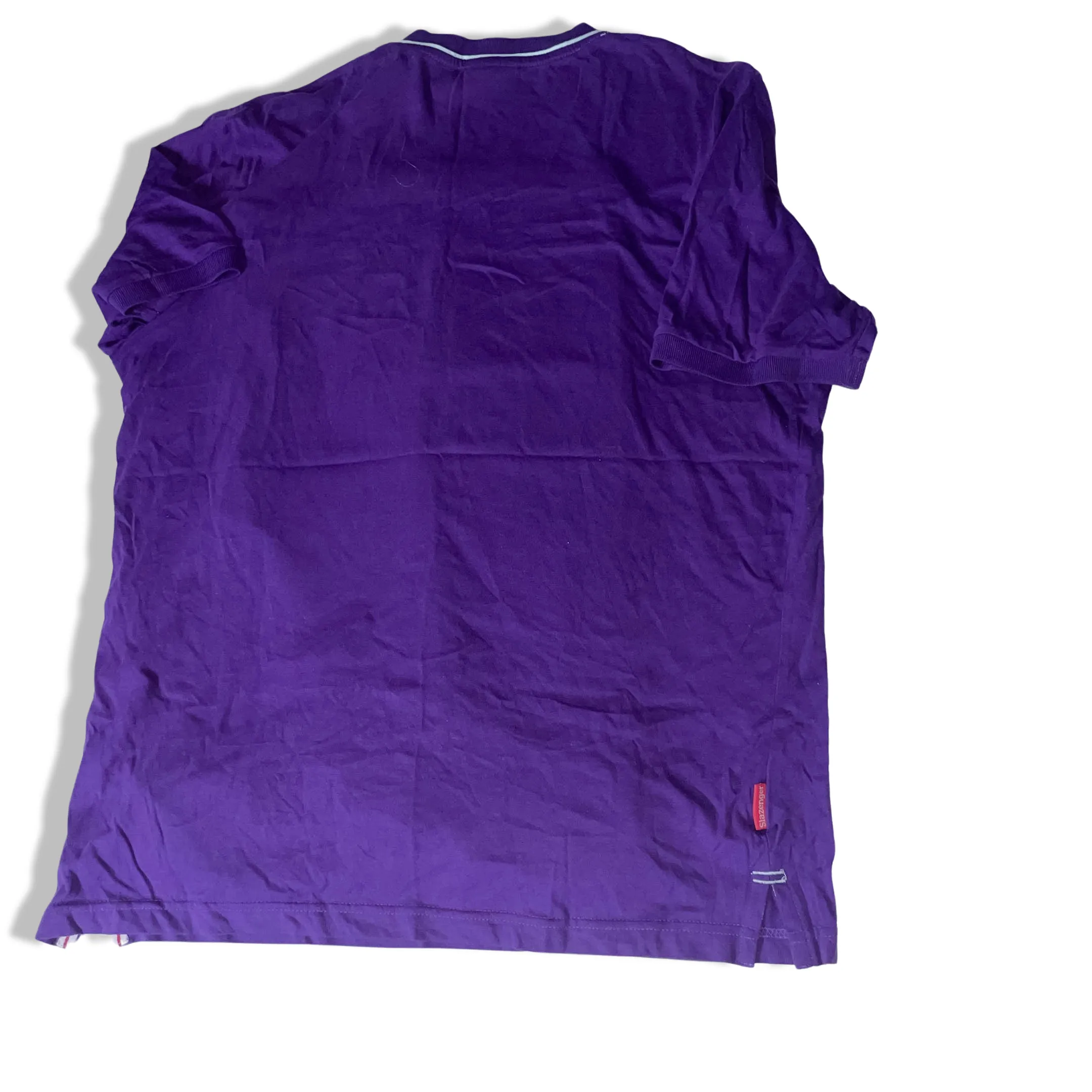Vintage Purple Slazenger V-neck mens large short sleeve tees