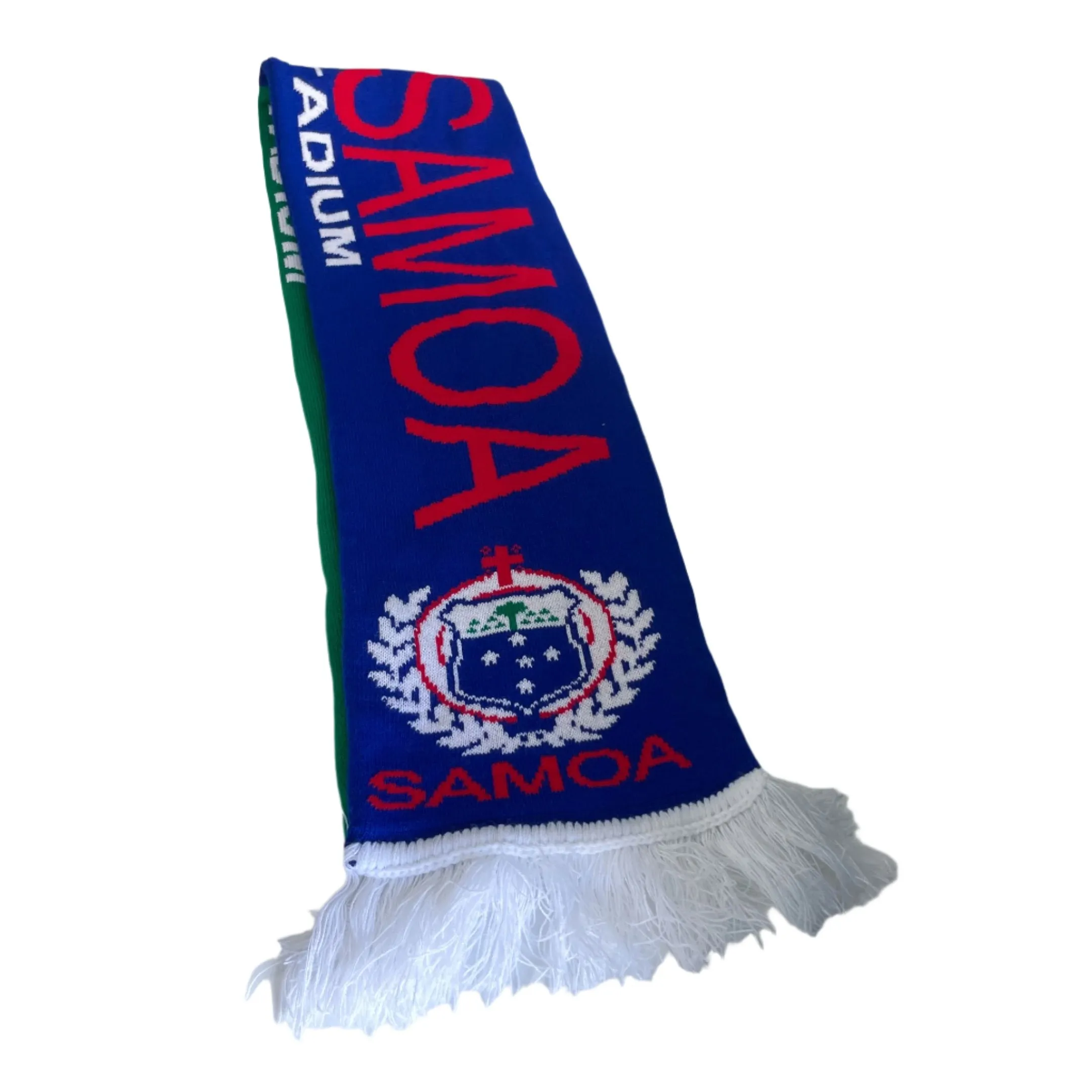 Vintage Samoa Ireland Aviva Stadium fans green blue scarf|L52 W7|SKU 6457