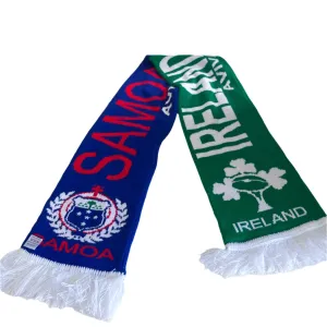 Vintage Samoa Ireland Aviva Stadium fans green blue scarf|L52 W7|SKU 6457