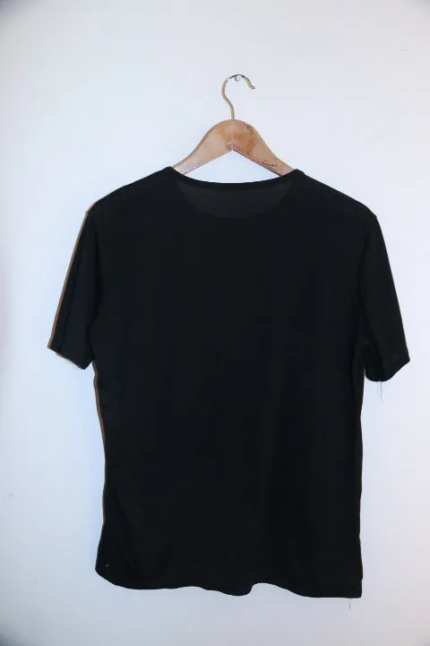 Vintage small black Hugo Boss logo mens tees