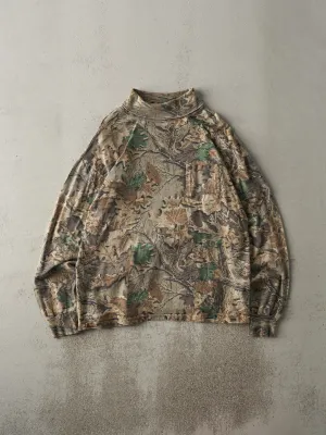 Vintage Y2K Advantage Camo Pocket Turtle Neck Long Sleeve (M)