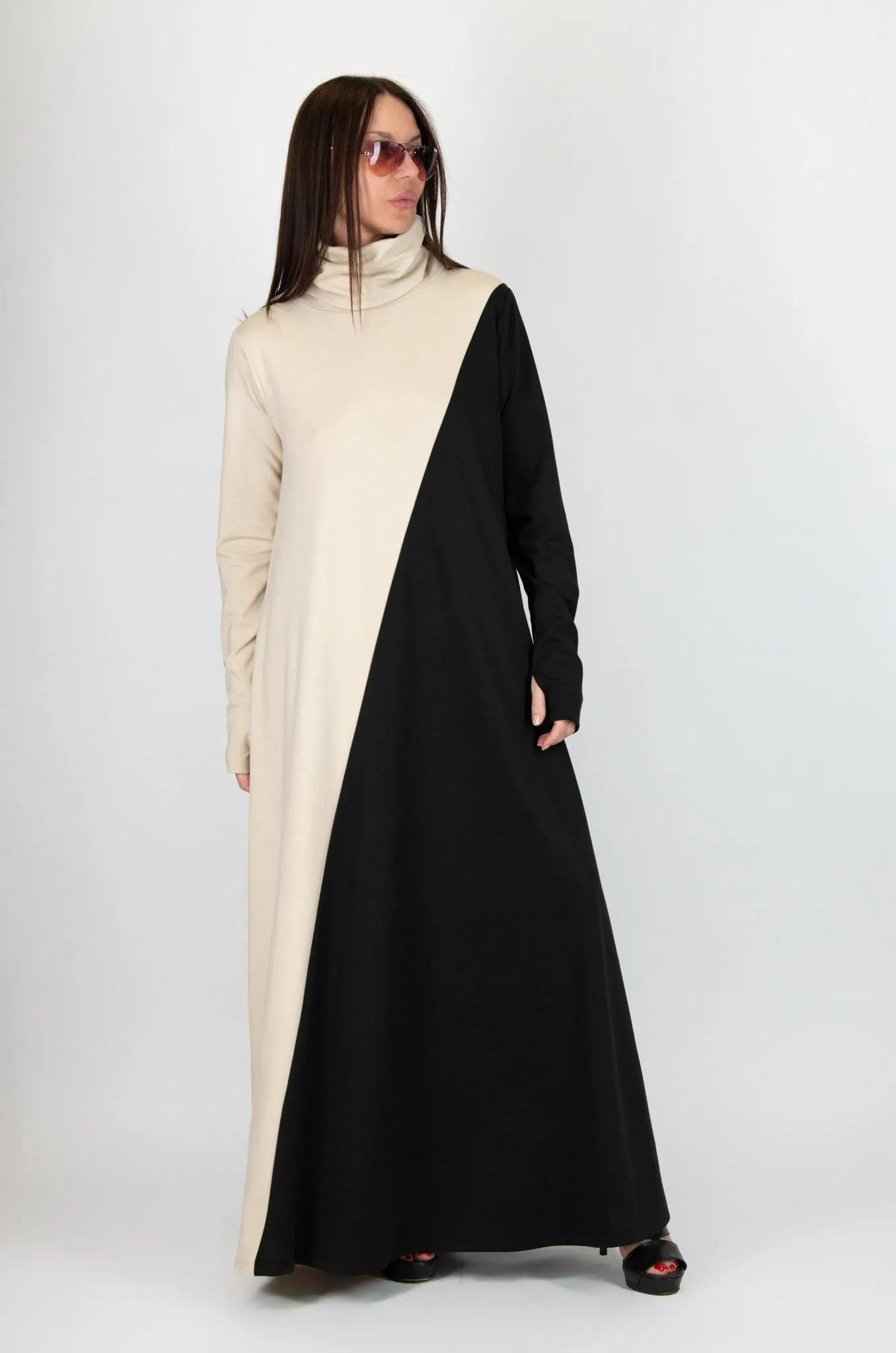 Vivian Turtleneck Long Dress  ON SALE