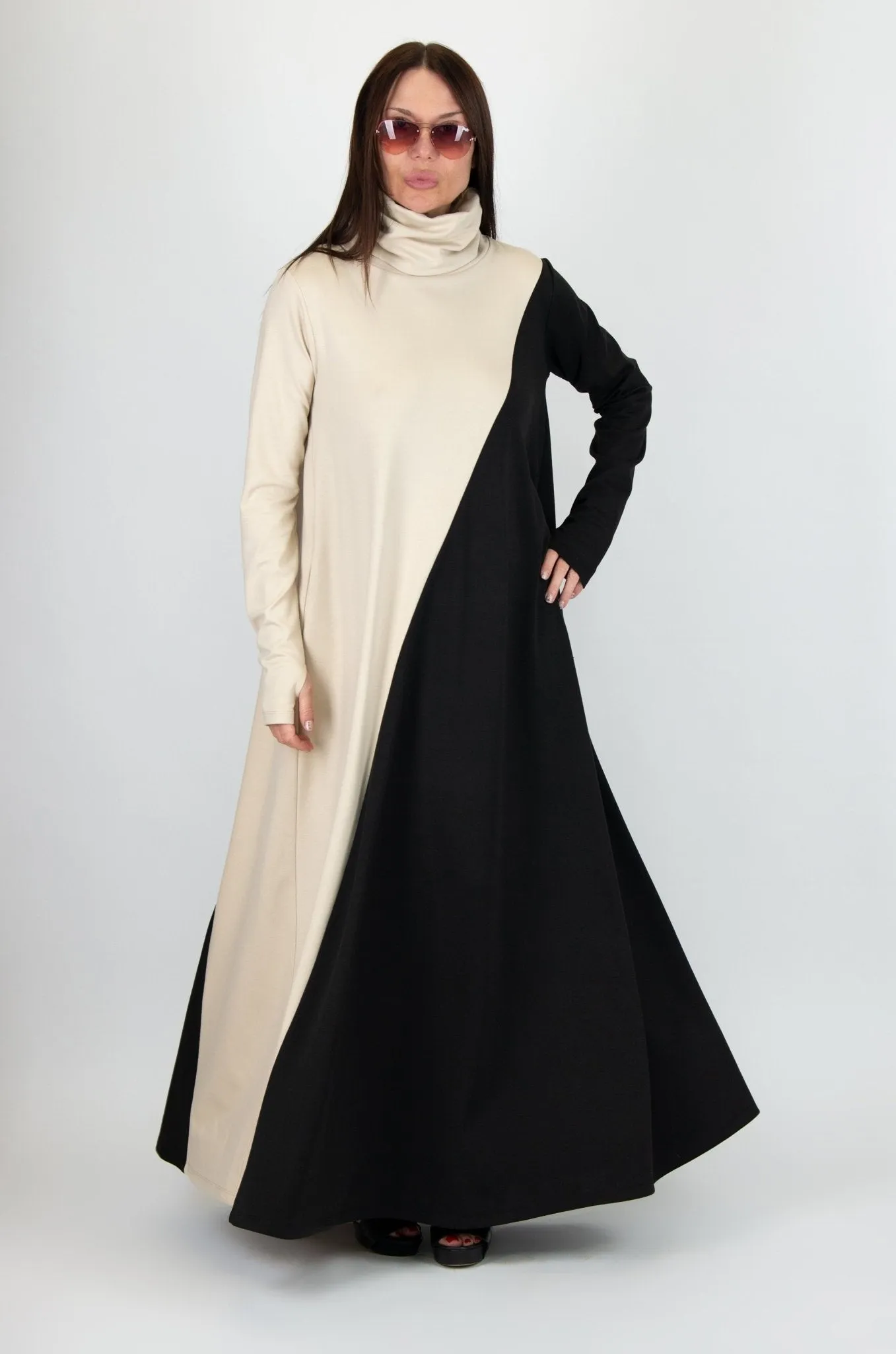 Vivian Turtleneck Long Dress  ON SALE