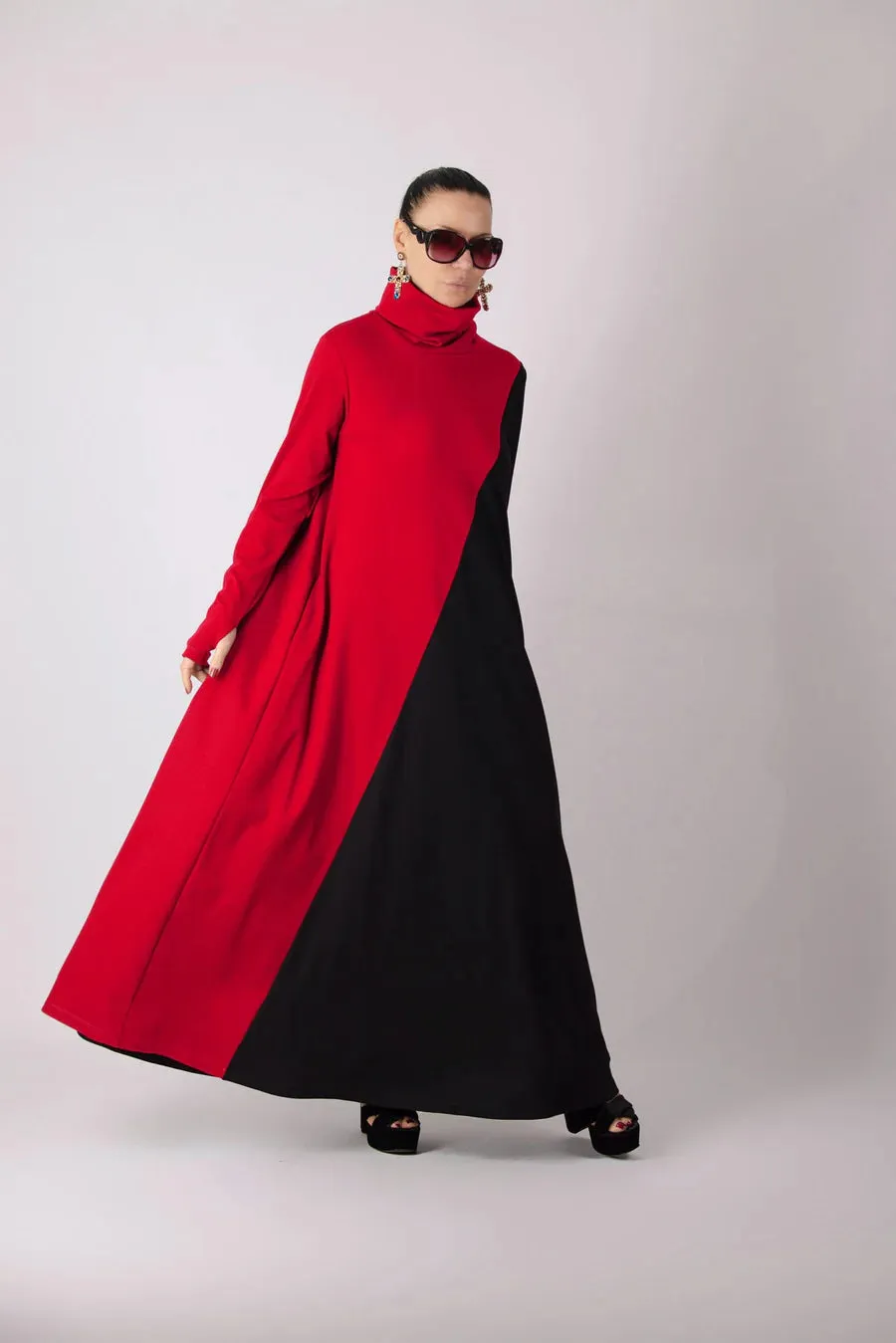 Vivian Turtleneck Long Dress  ON SALE