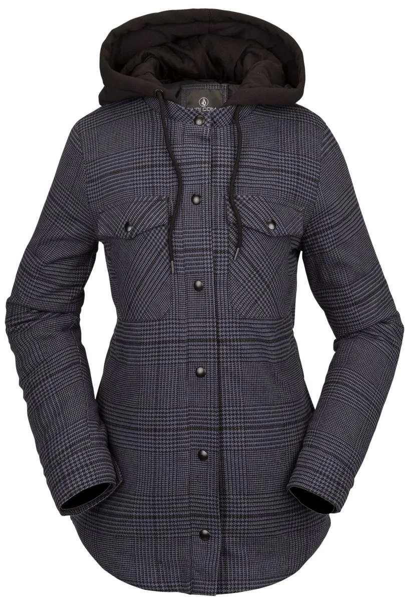 Volcom Women's Hooded Flannel Jacket 2023
